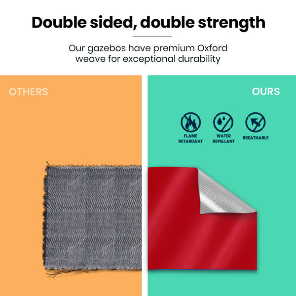 3.6X2.2M Ultra Compact Folding Gazebo Walls Carry Bag Portable Outdoor Popup Marquee For Camping Beach Gazebos & Pergolas