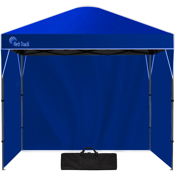 3X3m Ultra Compact Folding Gazebo Walls Carry Bag Portable Outdoor Popup Marquee Camping Beach Navy Blue Gazebos & Pergolas