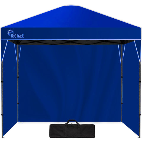 3X3m Ultra Compact Folding Gazebo Walls Carry Bag Portable Outdoor Popup Marquee Camping Beach Navy Blue Gazebos & Pergolas
