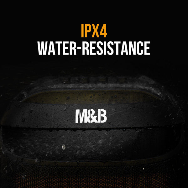 M&B Splash Proof 120W Bluetooth Party With Karaoke Microphone Ipx4 Tws Pairing Multi Input Lithium Battery Rgb Usb Charging Audio Docks & Mini Speaker