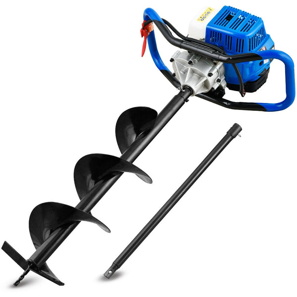 Powerblade Pd750 52Cc 2 Stroke Petrol Post Hole Digger 200Mm Auger W/ 600Mm Extension Shaft Post Hole Diggers & Augers