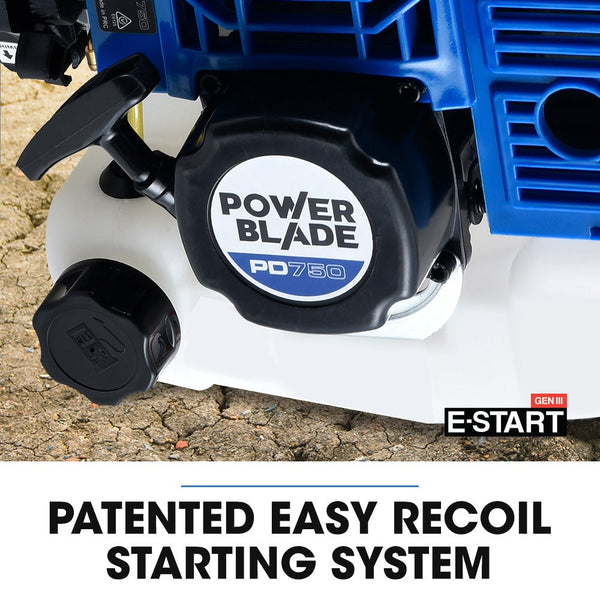 Powerblade Pd750 52Cc 2 Stroke Petrol Post Hole Digger 200Mm Auger W/ 600Mm Extension Shaft Post Hole Diggers & Augers