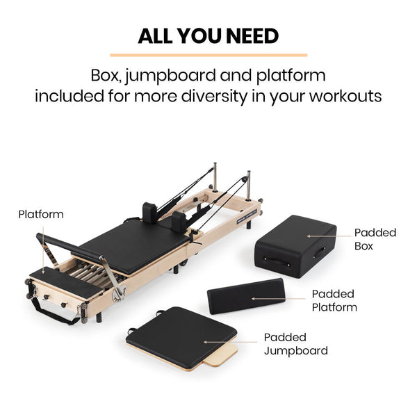 Pilates Reformer Machine Stretch Bed With Box And Jump Board Accessories Yoga & Pilates Accessories