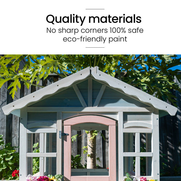 Cubby House Outdoor Wooden Diy Timber Cottage Style Playhouse For Children Cubby Houses