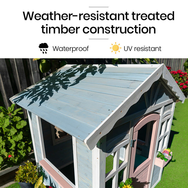 Cubby House Outdoor Wooden Diy Timber Cottage Style Playhouse For Children Cubby Houses