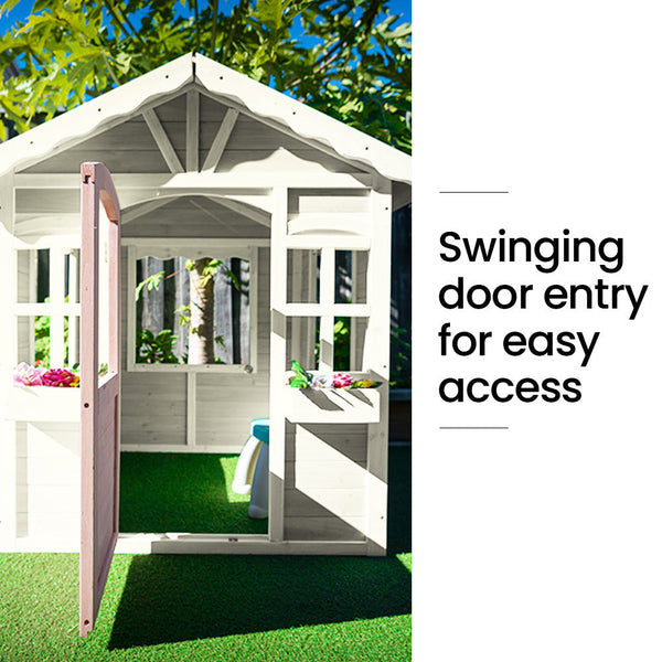 Cubby House Outdoor Diy Timber Cottage Style Playhouse For Children Cubby Houses