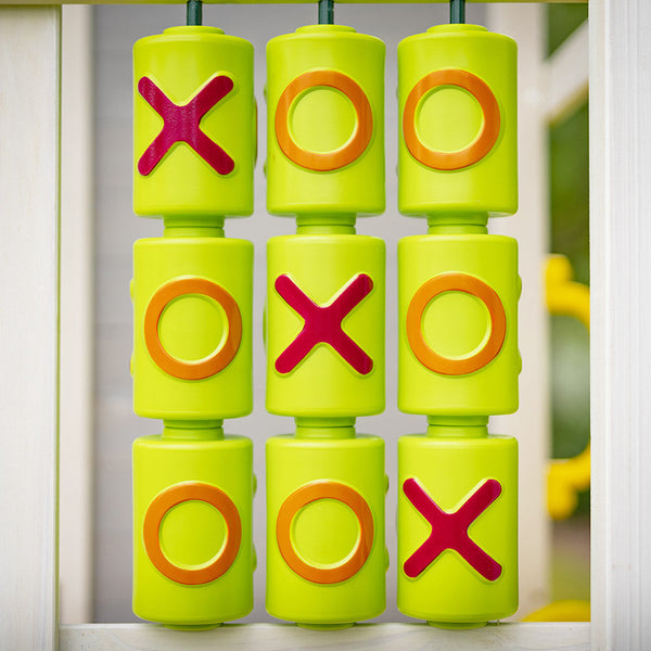 Tower Cubby House With Slide Sandpit Climbing Wall Noughts & Crosses Cubby Houses