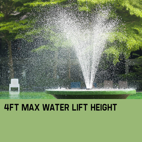 25W Solar Powered Fountain Submersible Water Pump With Battery Pond Kit Garden Ponds & Fountain Pumps