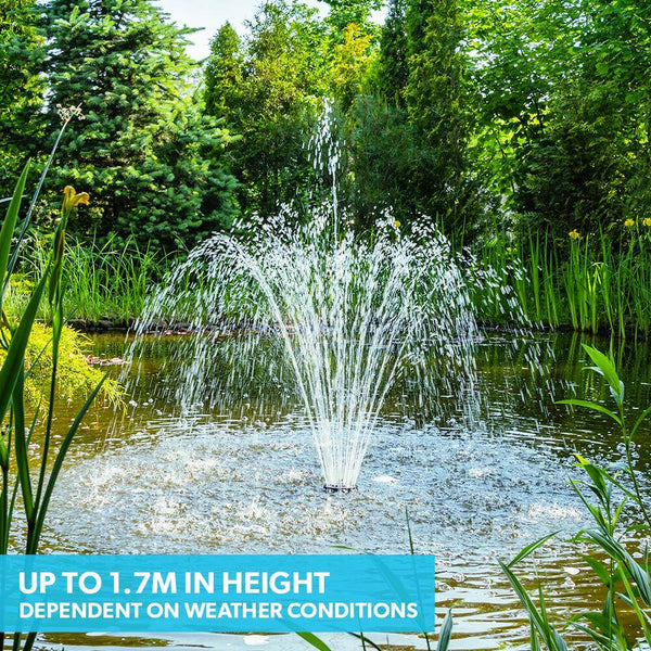Protege 20W Solar Fountain Pump Garden Water Pool Pond Kit With Eco Filter Box Outdoor Fountains