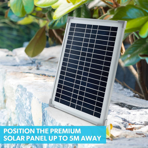 Protege 20W Solar Fountain Pump Garden Water Pool Pond Kit With Eco Filter Box Outdoor Fountains