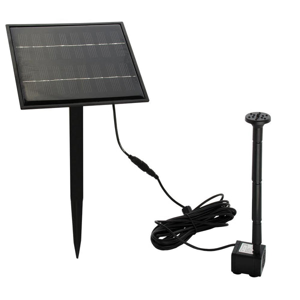 5W Solar Powered Fountain Submersible Water Pump Panel Kit Garden Pond Ponds & Fountain Pumps