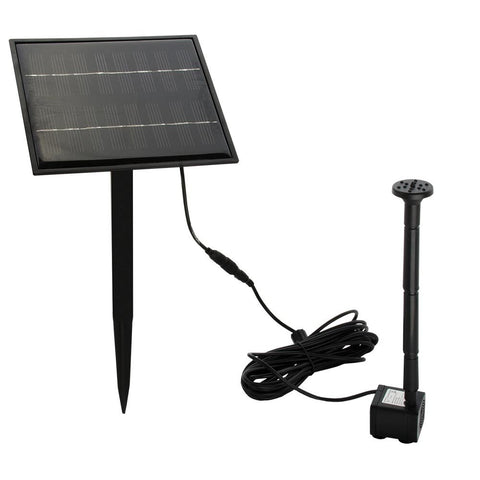 5W Solar Powered Fountain Submersible Water Pump Panel Kit Garden Pond Ponds & Fountain Pumps