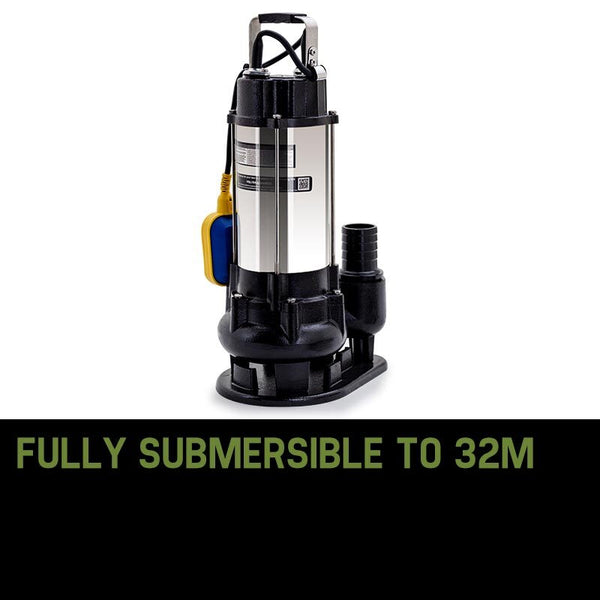 2250W Submersible Dirty Water Pump Sewage Bore Septic Tank Well Sewerage Water Pumps & Pressure Tanks