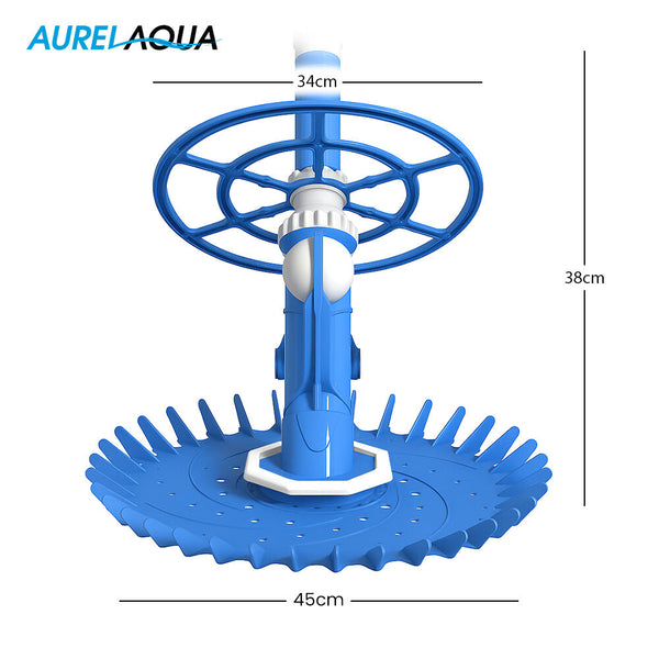 Aurelaqua Automatic Pool Cleaner Flow Valve Suction Tech For Floors Walls And Waterline Pool Cleaners & Vacuums