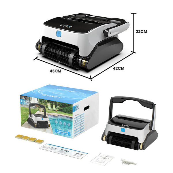 Grampus 800 Robotic Pool Cleaner Automatic Vacuum With Quick Wall Climbing Capability Pool Cleaners & Vacuums