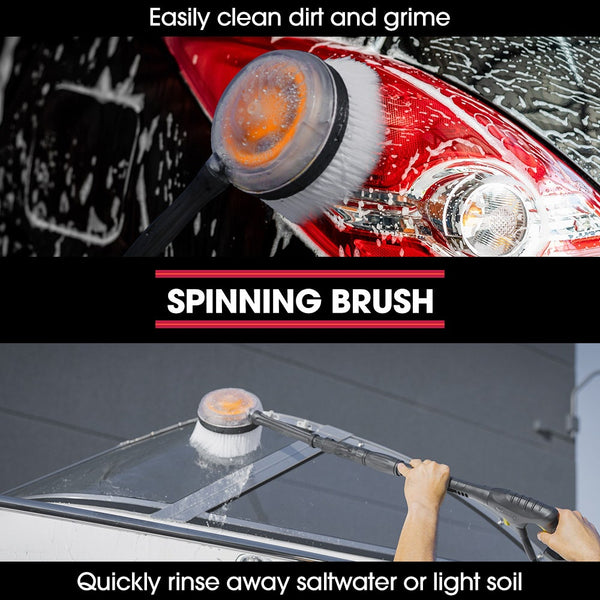 Rx550 Electric High Pressure Washer 3500Psi Nozzles Spin & Wheel Brush Deck Cleaner Turbo Head 10M Hose Pressure Washers