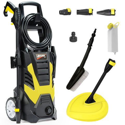 Rx535 Electric High Pressure Washer 2600Psi Nozzles Brush Head Deck Cleaner Detergent Bottle Pressure Washers