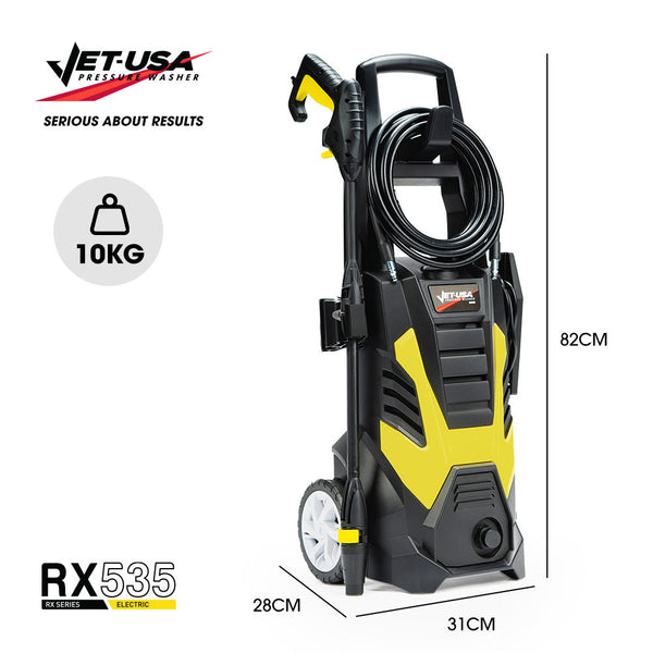 Rx535 Electric High Pressure Washer 2600Psi Nozzles Brush Head Deck Cleaner Detergent Bottle Pressure Washers