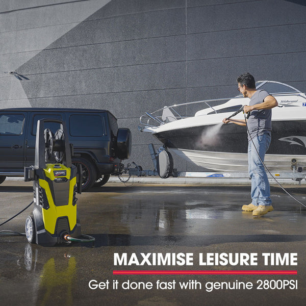 Rx540 Electric High Pressure Washer 2800Psi Nozzles Brush Head Deck Cleaner Detergent Bottle 10M Hose Pressure Washers