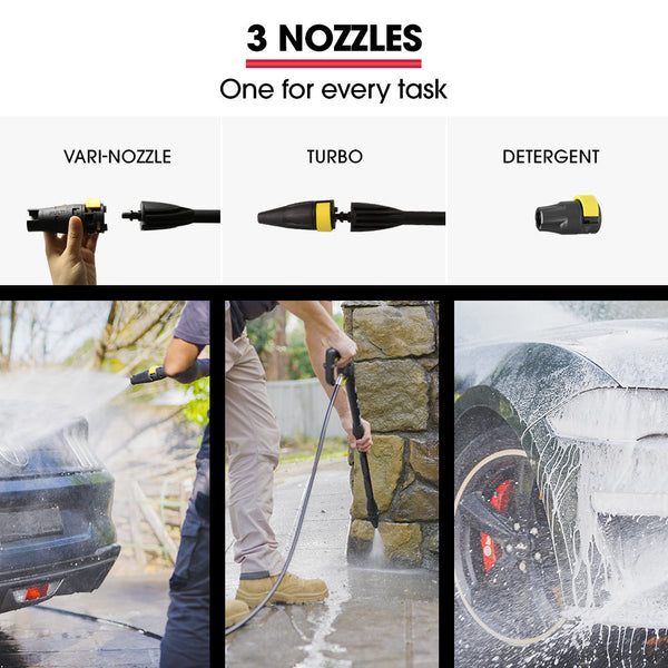 Rx540 Electric High Pressure Washer 2800Psi Nozzles Brush Head Deck Cleaner Detergent Bottle 10M Hose Pressure Washers