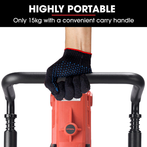 Baumr Ag Hp360e 2200W Electric Post Driver With Piling Socket Sleeves Post Drivers