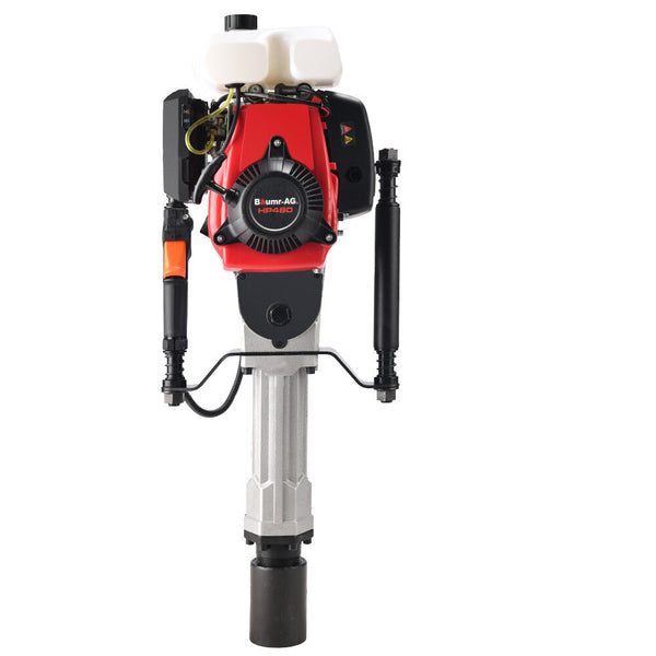 Baumr Ag Hp480 55Cc Stroke Petrol Post Driver With 2 Piling Socket Sleeves Post Drivers