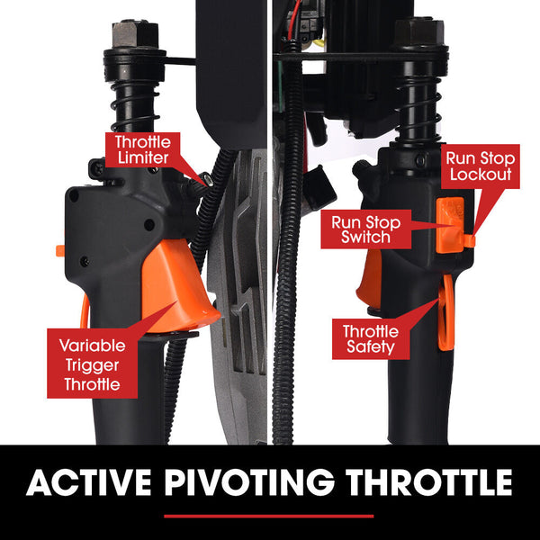 Baumr Ag Hp480 55Cc Stroke Petrol Post Driver With 2 Piling Socket Sleeves Post Drivers
