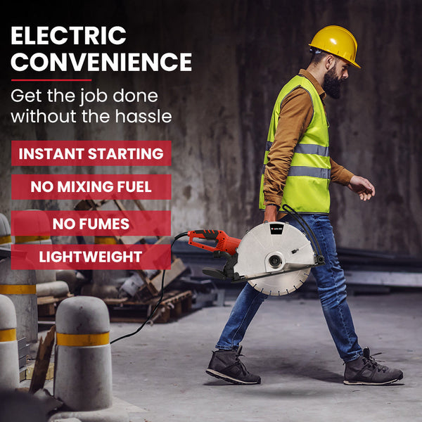 Baumr Ag 3500W 350Mm/14" Electric Concrete Demolition Cut Off Saw Wet And Dry Cutting Diamond Blade Vacuum Port 15A Plug Other Tools