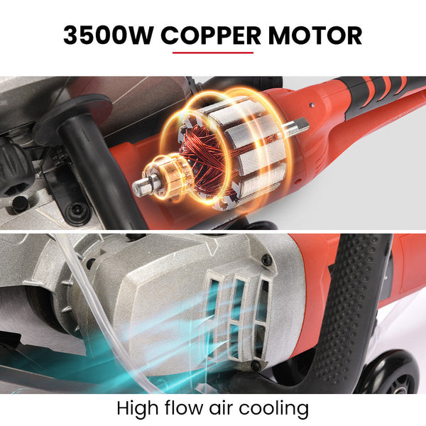 Baumr Ag 3500W 350Mm/14" Electric Concrete Demolition Cut Off Saw Wet And Dry Cutting Diamond Blade Vacuum Port 15A Plug Other Tools