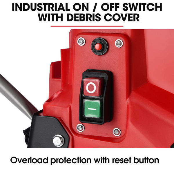 Baumr Ag 2000W 255Mm 10" Compound Table Saw With Stand Expandable Worktop Vacuum Port 45 Degree Bevel +/ Mitre Anti Tip Table Saws