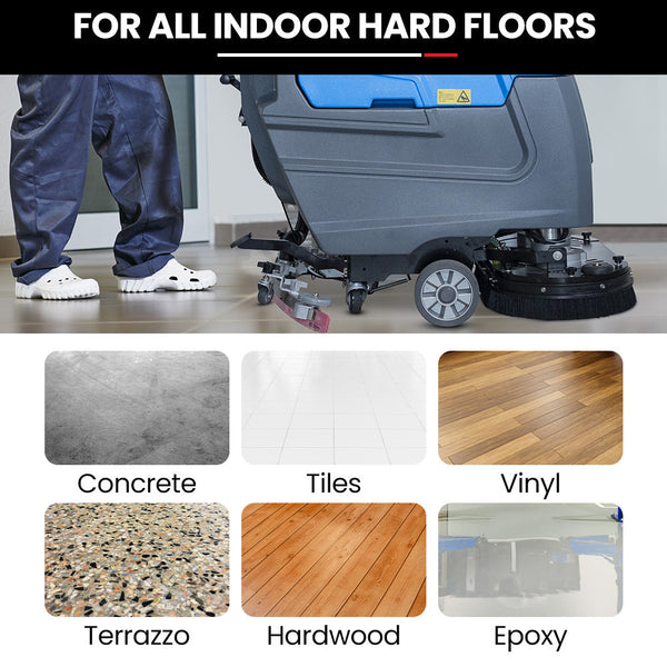 Auch Fsp26 Self Propelled Floor Scrubber & Dryer 720Mm Battery Powered Walk Behind Multi Purpose Commercial Grade Machine Mops Brooms & Scrubbers