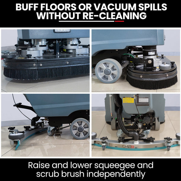 Auch Fsp26 Self Propelled Floor Scrubber & Dryer 720Mm Battery Powered Walk Behind Multi Purpose Commercial Grade Machine Mops Brooms & Scrubbers