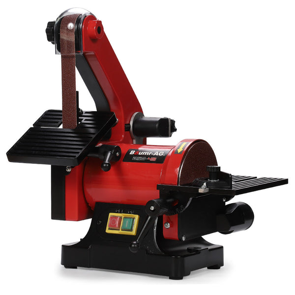 Baumr Ag Bench Vertical Belt And Disc Sander Combo 25Mm Linisher 125Mm Sanding Brushless Motor Dust Collection Ports Sanders