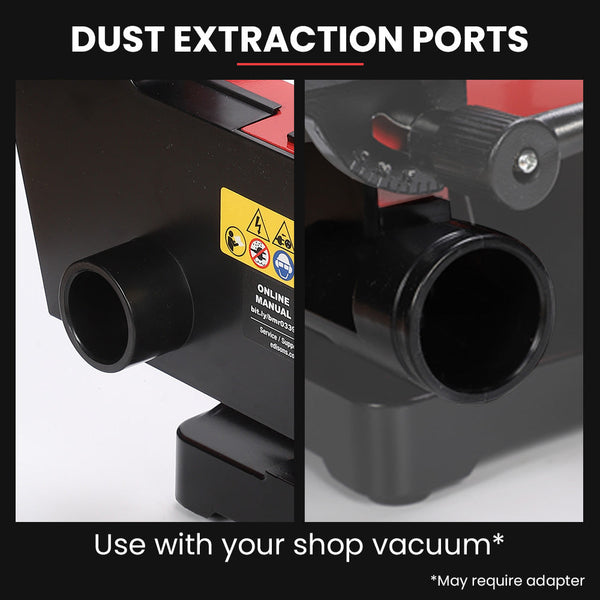 Baumr Ag Bench Vertical Belt And Disc Sander Combo 25Mm Linisher 125Mm Sanding Brushless Motor Dust Collection Ports Sanders