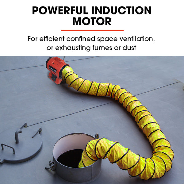 Baumr Ag 200Mm (8 Inch) Portable Air Blower Mover Axial Ventilation Extraction Fan Blowers Air Movers & Dryers