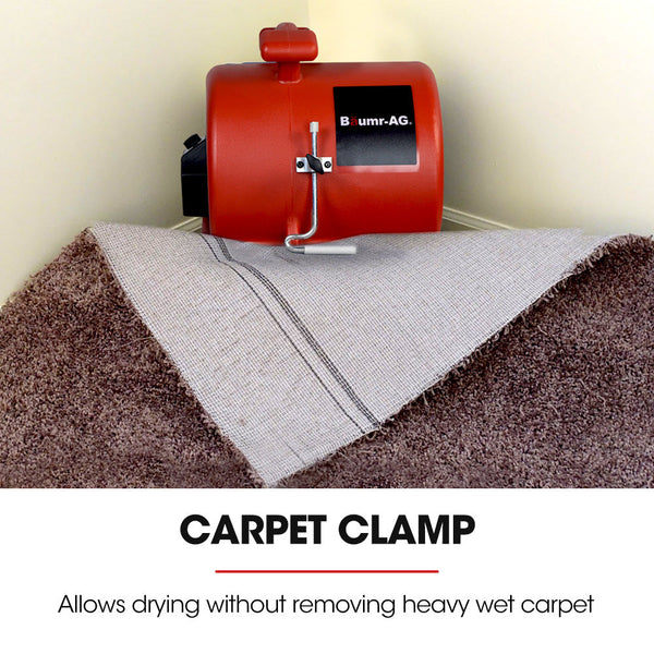 Baumr Ag 3 Speed Carpet Dryer Air Mover Blower Fan 1300Cfm Sealed Copper Motor Poly Housing Blowers Air Movers & Dryers
