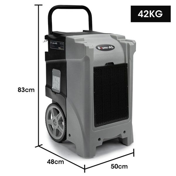 Baumr Ag Baumr Ag 90L/Day Commercial Air Dehumidifier For Mould Portable Stackable Lcd Display Wheels Dehumidifiers