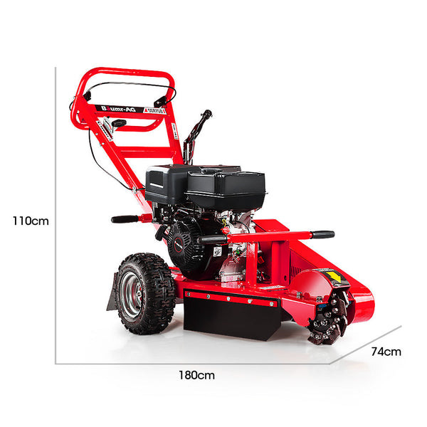 Baumr Ag 15Hp Commercial Petrol Tree Stump Grinder Grinders And Mulchers