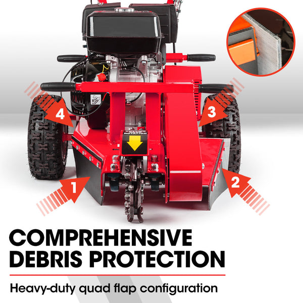 Baumr Ag 15Hp Commercial Petrol Tree Stump Grinder Grinders And Mulchers