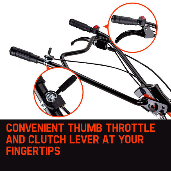 Plantcraft 7.0Hp Cultivator Tiller Plough Self Propelled Rotary Rototiller Hoes & Cultivators