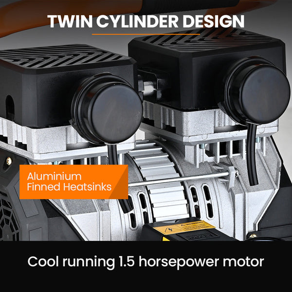 15L Pancake Air Compressor 116Psi Portable Silent Oil Free Electric For Airtools Tyre Inflation Air Compressors