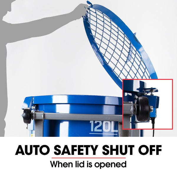 Baumr Ag 120L Forced Action Pan Mixer 1500W Electric Direct Drive Motor Heavy Duty Frame Mortar Screed Resin Cement 10 Inch Solid Rubber Wheels Cement