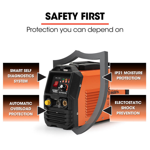 Rossi 40 Amp Plasma Cutter Portable Oxy Torch Welder Cutting Machine 15A Plug Welding & Soldering Tools