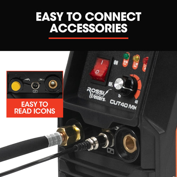 Rossi 40 Amp Plasma Cutter Portable Oxy Torch Welder Cutting Machine 15A Plug Welding & Soldering Tools