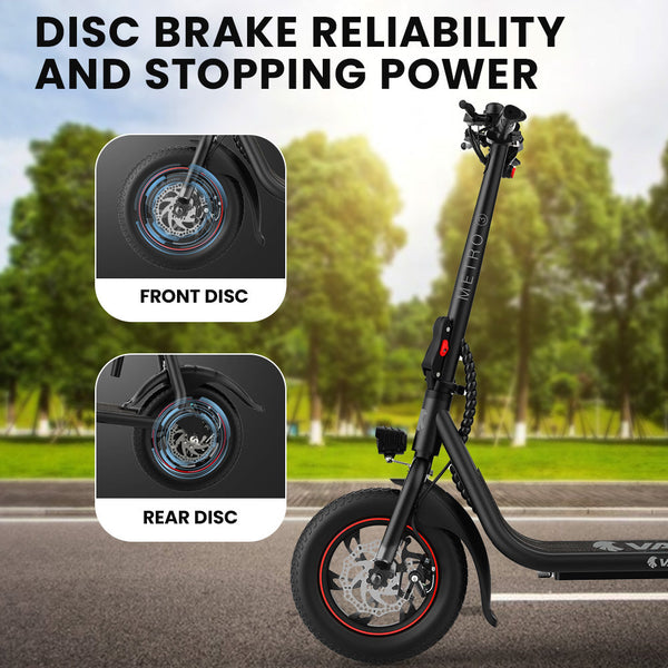 Valk Electric Scooter With Seat Disc Brakes 12" Tyres Motorised Escooter For Adults Teens Commuter Accessories Parts