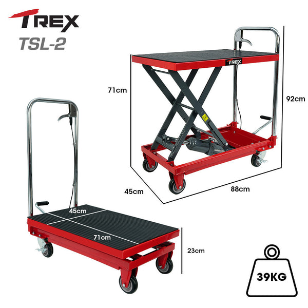 230Kg Hydraulic Scissor Lift Platform Trolley Non Skid Rubber Pad For Material Handling Tool & Equipment Trolleys