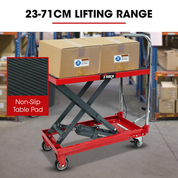 230Kg Hydraulic Scissor Lift Platform Trolley Non Skid Rubber Pad For Material Handling Tool & Equipment Trolleys