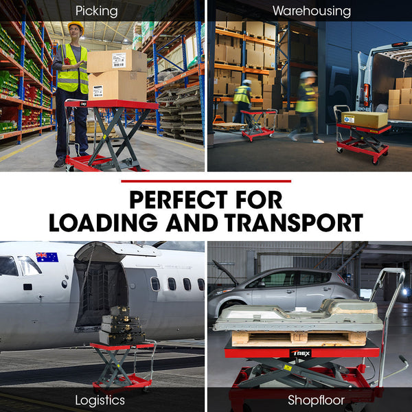 230Kg Hydraulic Scissor Lift Platform Trolley Non Skid Rubber Pad For Material Handling Tool & Equipment Trolleys