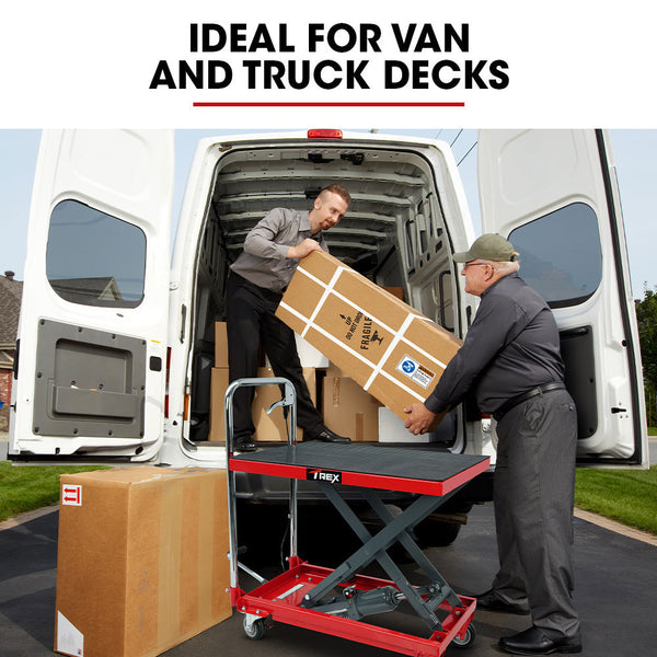 230Kg Hydraulic Scissor Lift Platform Trolley Non Skid Rubber Pad For Material Handling Tool & Equipment Trolleys