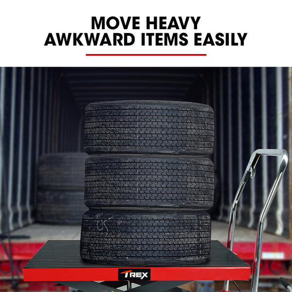 230Kg Hydraulic Scissor Lift Platform Trolley Non Skid Rubber Pad For Material Handling Tool & Equipment Trolleys